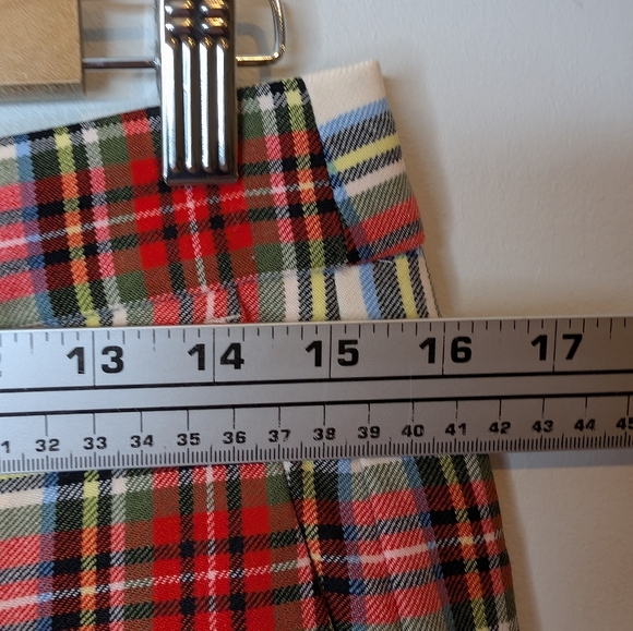 J Crew Willa Cropped Flare Pant in Snowy Stewart Tartan Wool Blend 8P - Picture 15 of 15